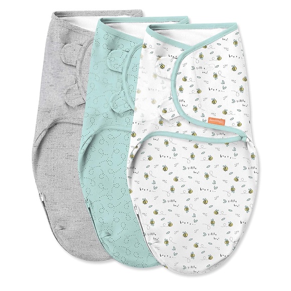 SwaddleMe Easy Change Swaddle - Size Small/Medium, 0-3 Months. 3 Pack - Picture 1 of 5